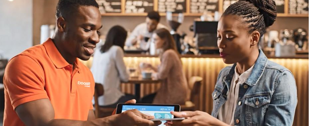 Boost tech helping customer